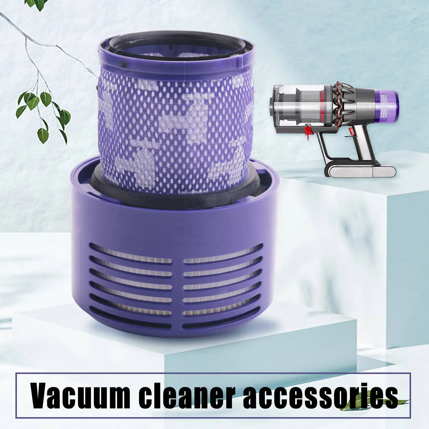 Washable Filter Unit for Dyson V10 SV12 Cyclone Animal Absolute Total Clean Vacuum Cleaner (Pack of 2)