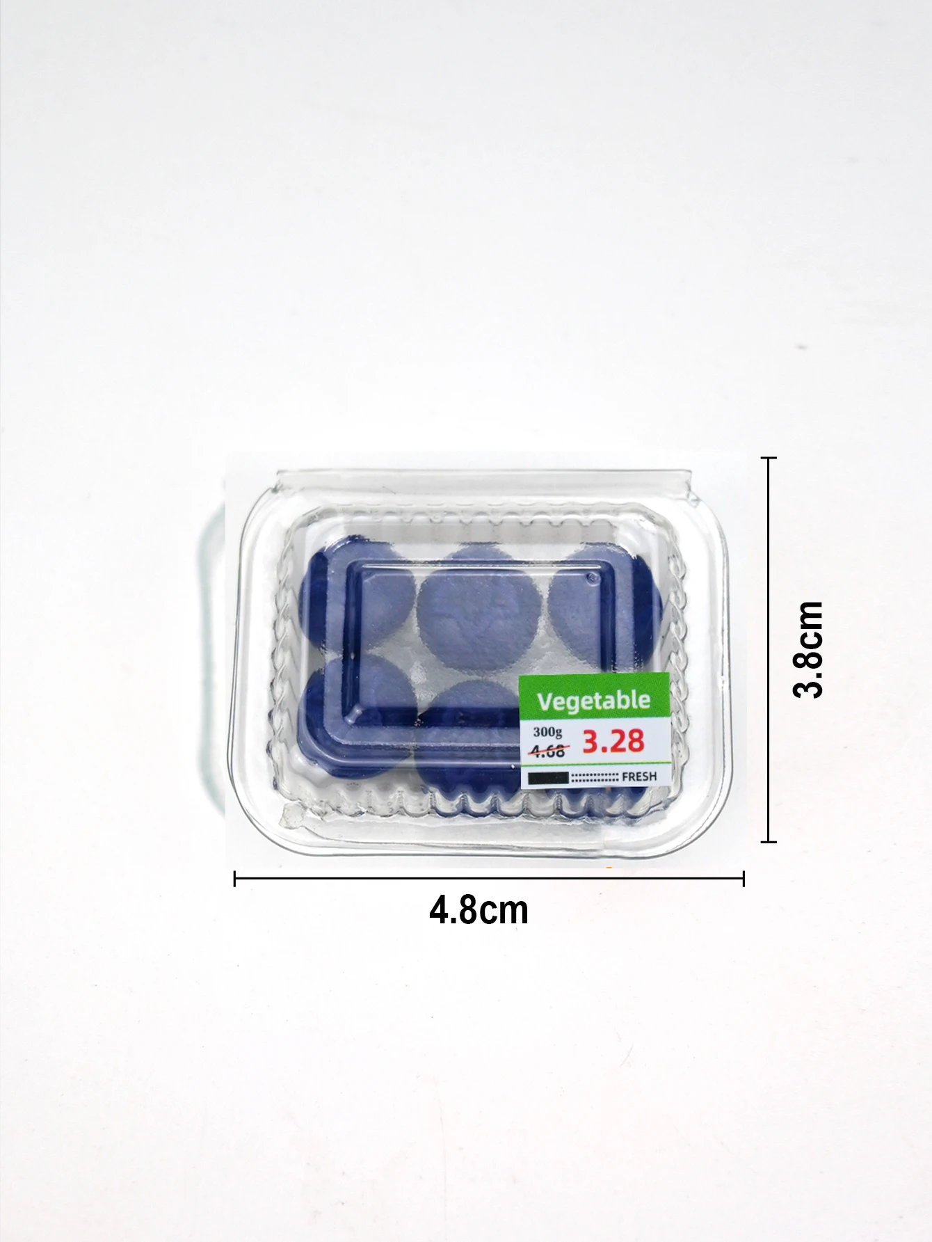 A Box of Miniature Supermarket Fruits, 1/6, 1/12 Scale Realistic Supermarket Simulation, Dollhouse Accessories, Role-Playing, Miniature Blueberries, Miniature Oranges, Miniature Grapes - view 6