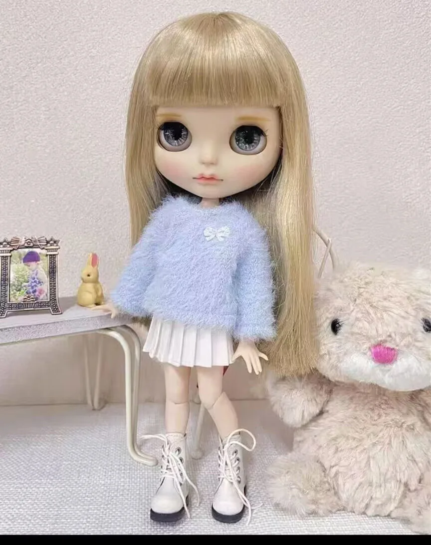 2025 Winter lady style clothes blythe doll outfit sweater 1/6 30cm(Fit for Pullip,Ob22/24/26, Licca)