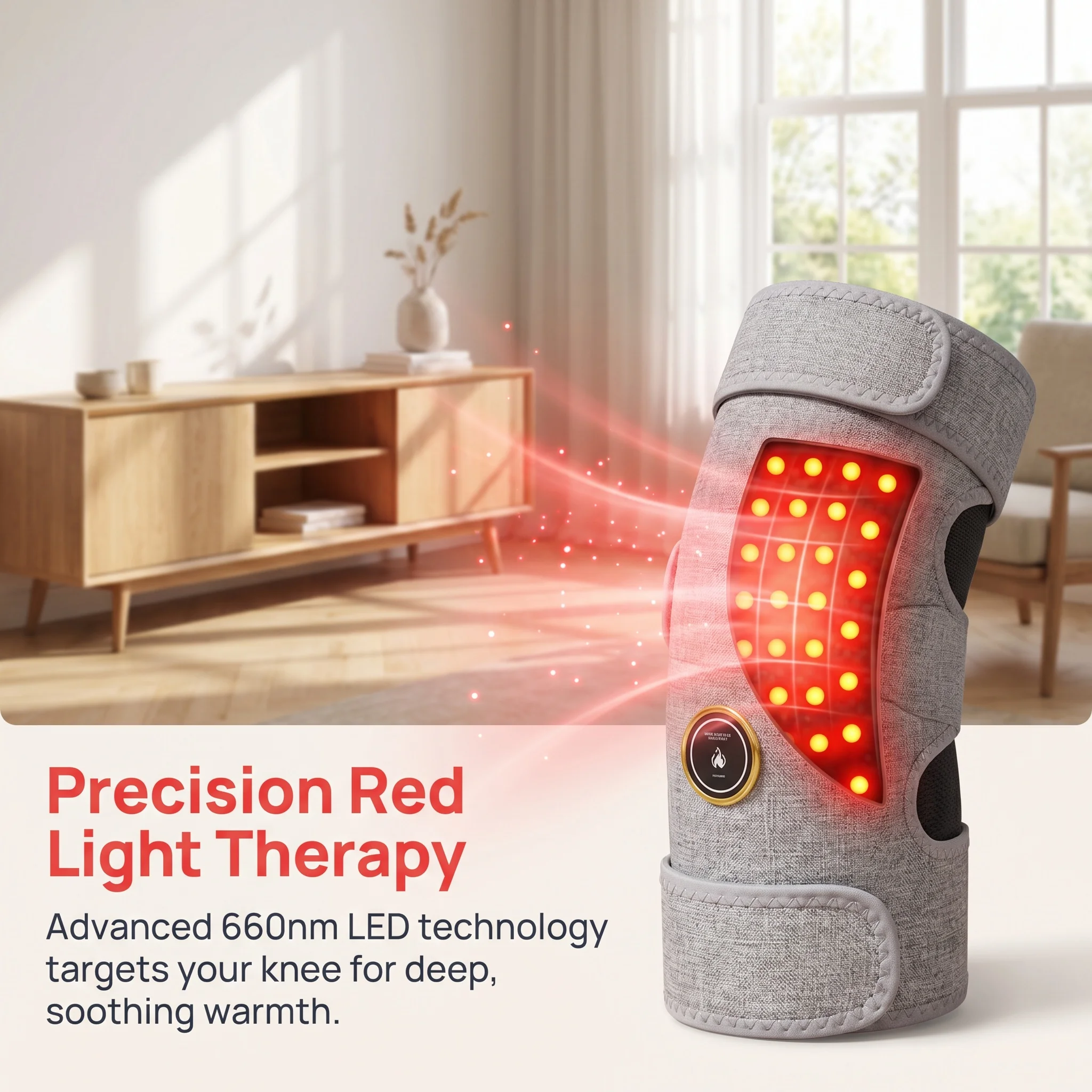 

Red Light Heated Pad Knee Massager Knee Hot Compress for Knee Discomfort, Joint Comfort & Recovery Care knee brace health care