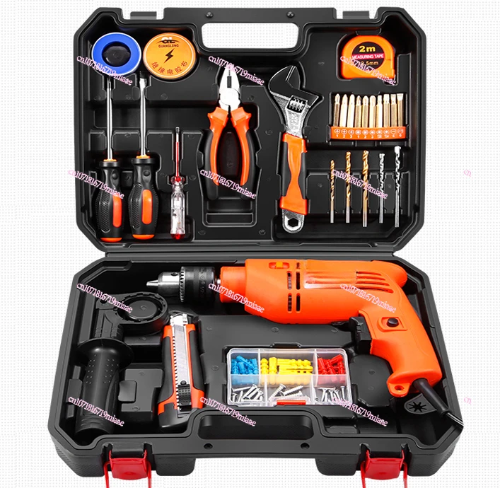 

Manual Combination Household Tools Suit Hardware Electrician Woodworking Maintenance Toolbox Electric Drill Combination