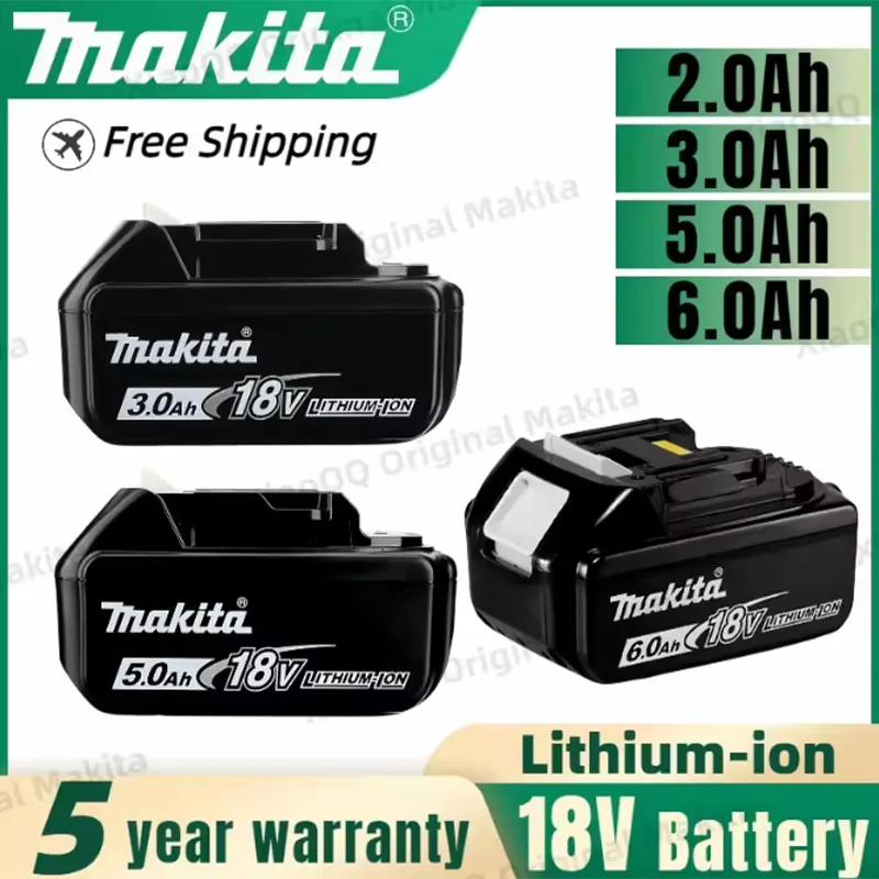 

Genuine Makita 18v Battery With Charger,Makita 18 v Battery 6.0Ah Rechargeable Lithium Ion for BL1850