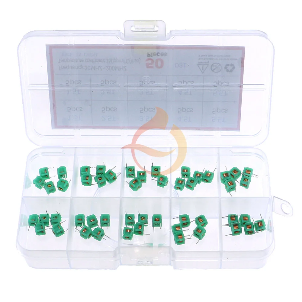 50pcs MD0505 5x5-1.5T 2.5T 3.5T 4.5T 5.5T Adjustable inductance Assorted kit