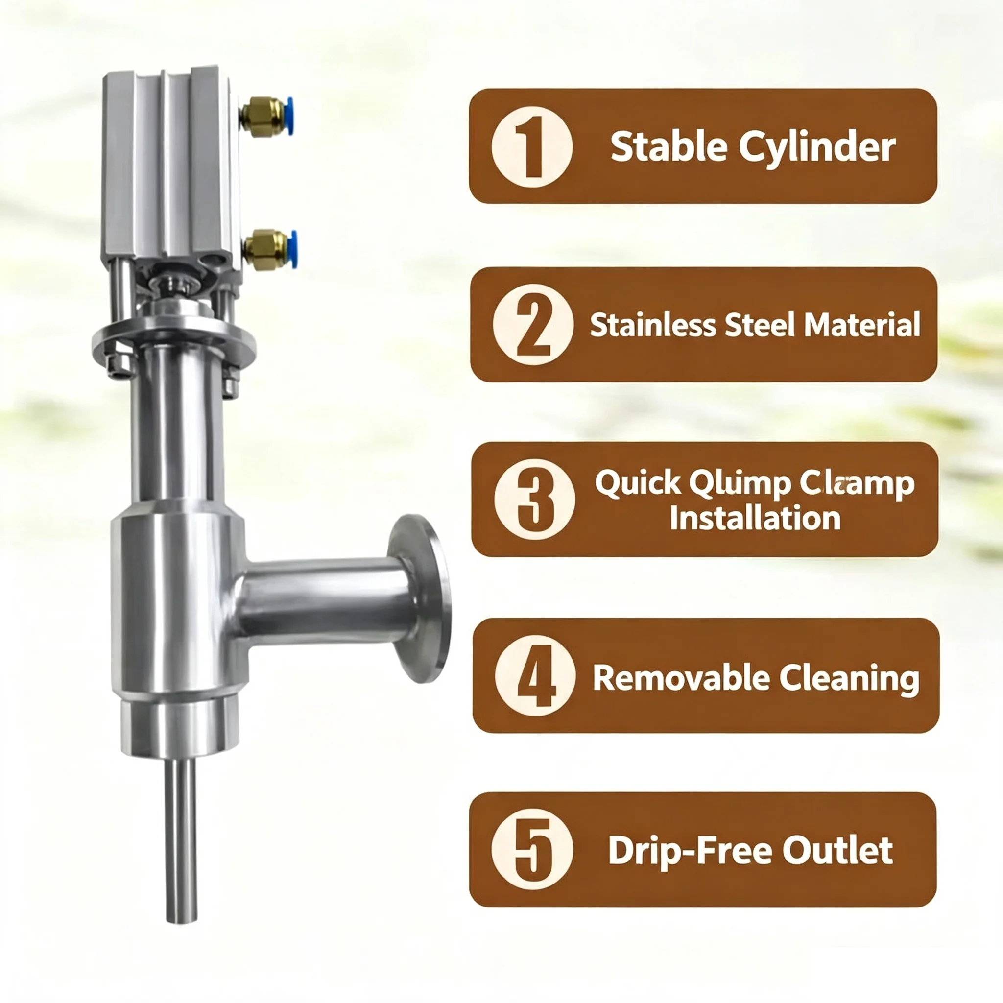 pneumatic cylinder filler spare part GY Filling head of filling machine filling device nozzle