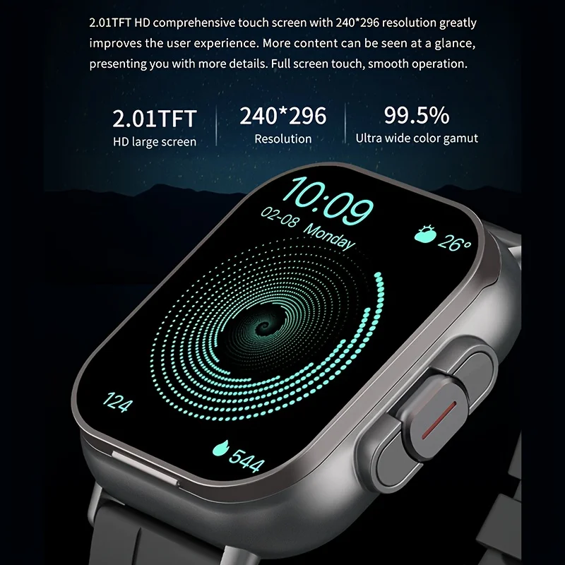 2-In-1 Smartwatch with Wireless Earbuds, Ultra HD Display, Sedentary Reminder, Wallpaper, Weather Updates - USB Charging, Multifunctional Wearable, Compatible with Iphone And Android, Perfect Holiday Gift for Men/Women/Friends/Lovers/Parents
