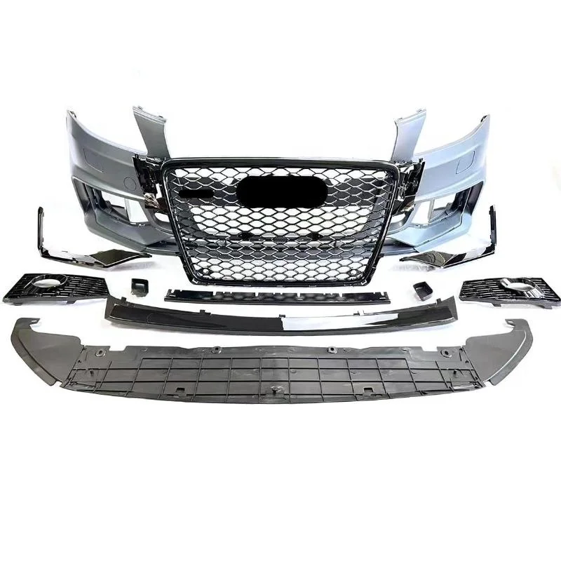 

Car Body Kit for Audi A4 B8 2009-2012 Facelift Upgrade to RS4 2019 Grill Bumper Body Kit.Front Bumper Surround
