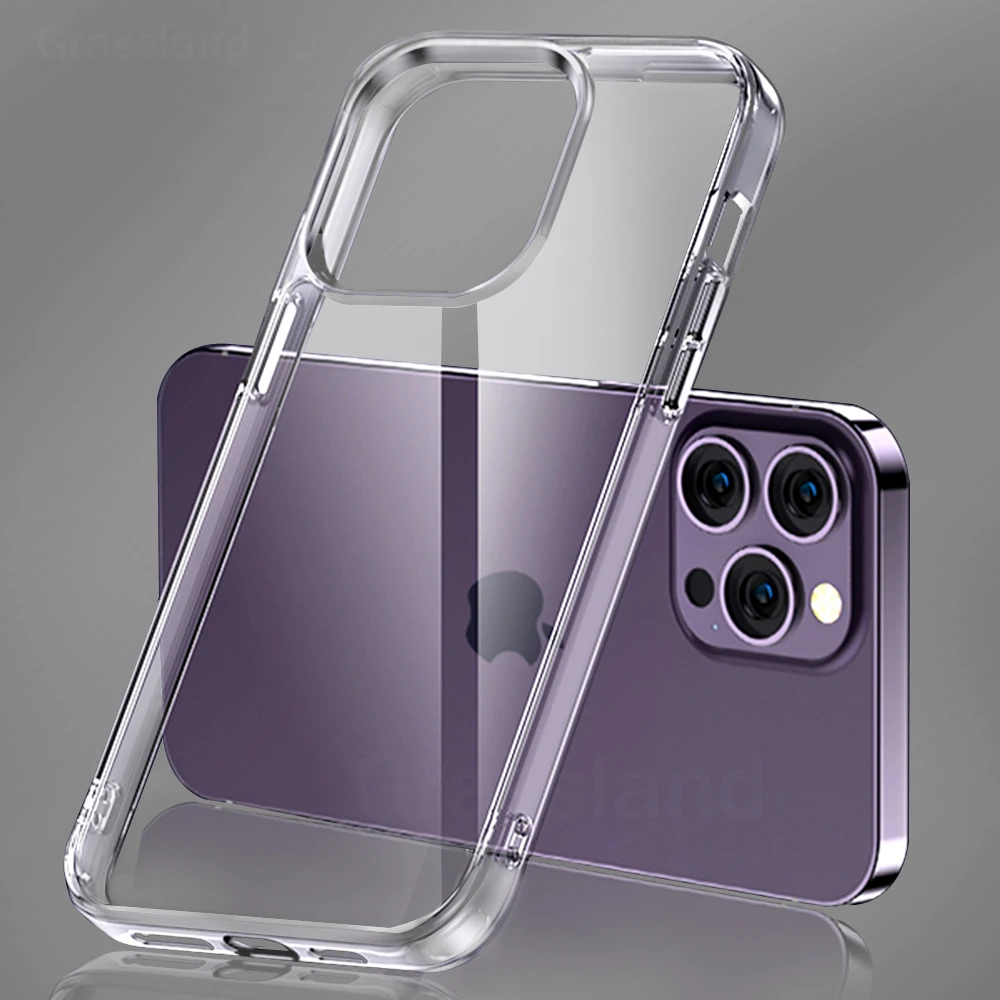 Luxury Clear Phone Case For iPhone 11 12 13 14 15 Pro Max Silicone Soft For iPhone X XS Max XR 8Plus Back Cover Transparent Case