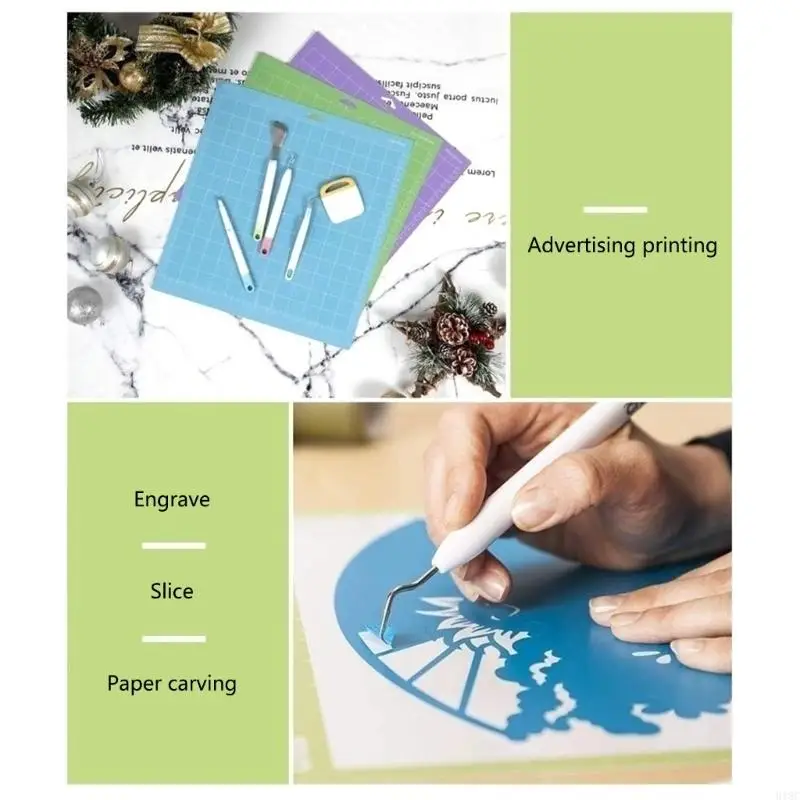 918C Rutschfeste, selbstklebende, klebrige Schneidematten, Ersatz, starke Griffigkeit, Schneidematte für Crafts Maker, 12 x x 24