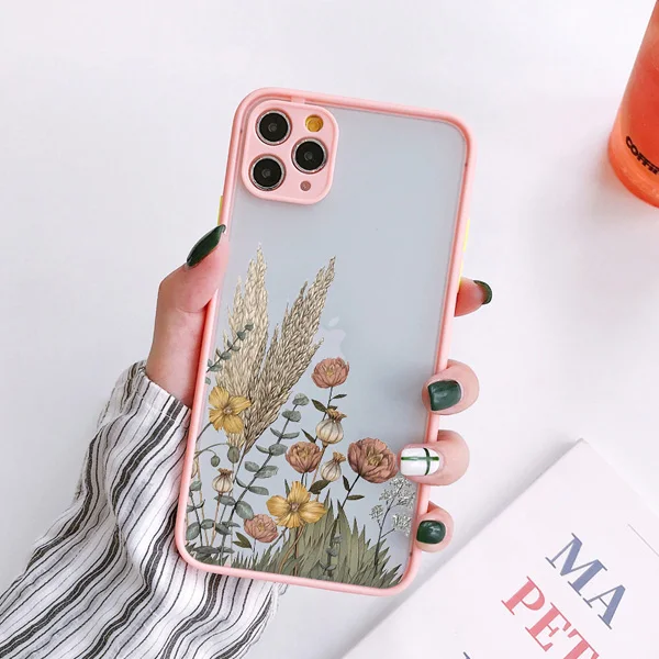 Blütenknospen-Handyhülle für iPhone 17 16 7 8 Plus 11 12 13 14 15 Pro Max 14 Plus – Präzise Pflanzen-Design Rückseite für iPhone X XS XR – Detail 9
