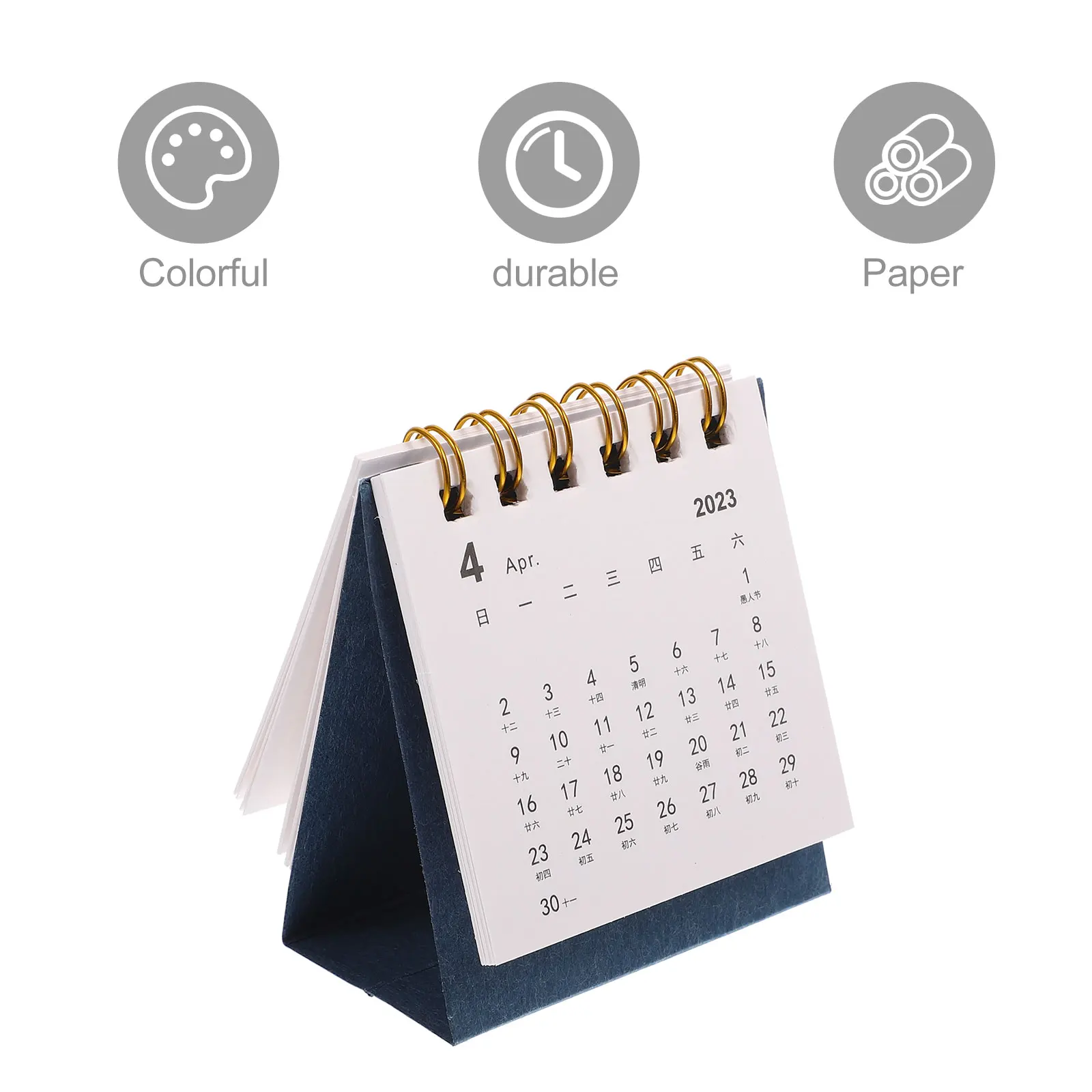 

5 Pcs Mini Desk Calendar Monthly Small Standing Ministanding Flip Desktop