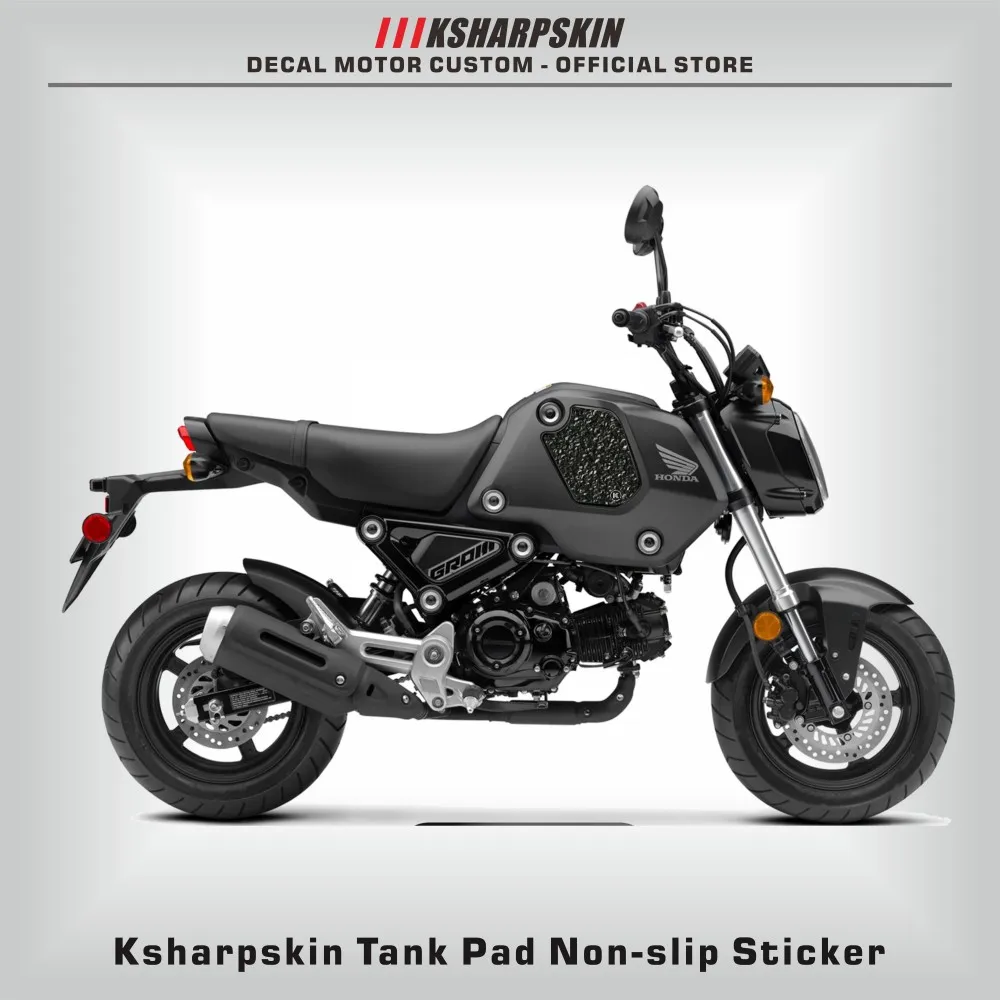 Moto protezione pad serbatoio grip serbatoio carburante pad adesivo benzina ginocchio trazione lato decalcomanie antiscivolo per HONDA GROM 2021-2024