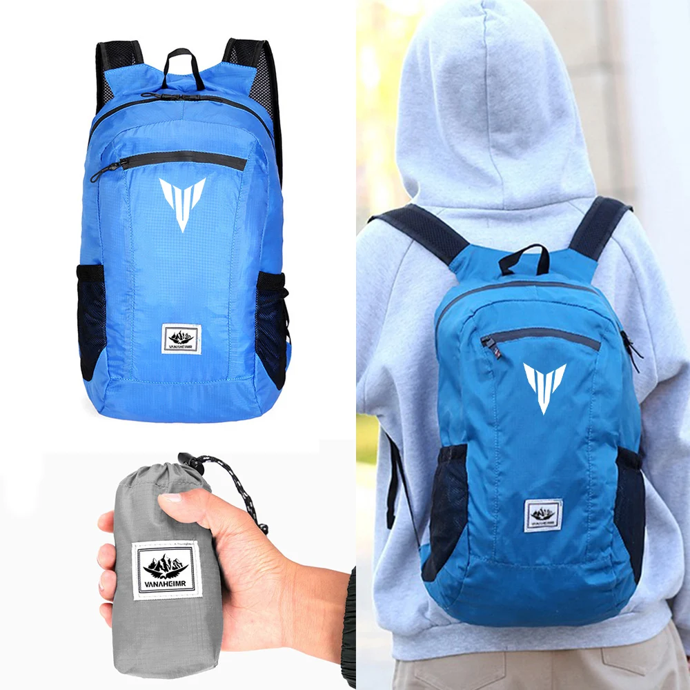 For Yamaha MT 01 09 MT01 MT09 MT07 MT10 MT125 20L Motorcycle waterproof holdall Small Foldable Backpack Storage bag Accessories