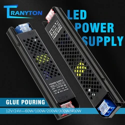 Voltage Converter Transformers AC 220V to 12V 24V Power Supply 60W 100W 200W 300W 400W LED Driver For LED Strips