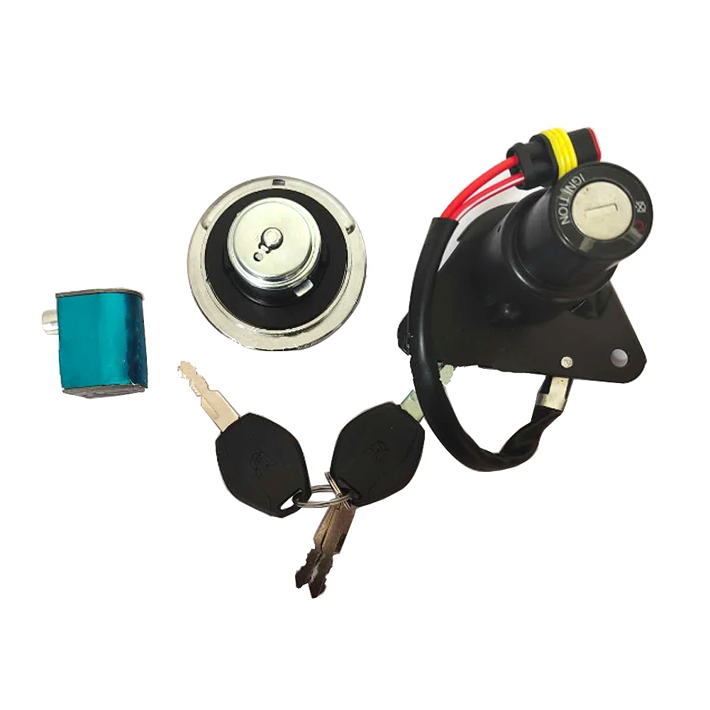 

Motorcycle Ignition Switch Fuel Tank Cap Lock Key Set W/Keys For KEEWAY QJ250-L Cruiser 250 QJ250-J