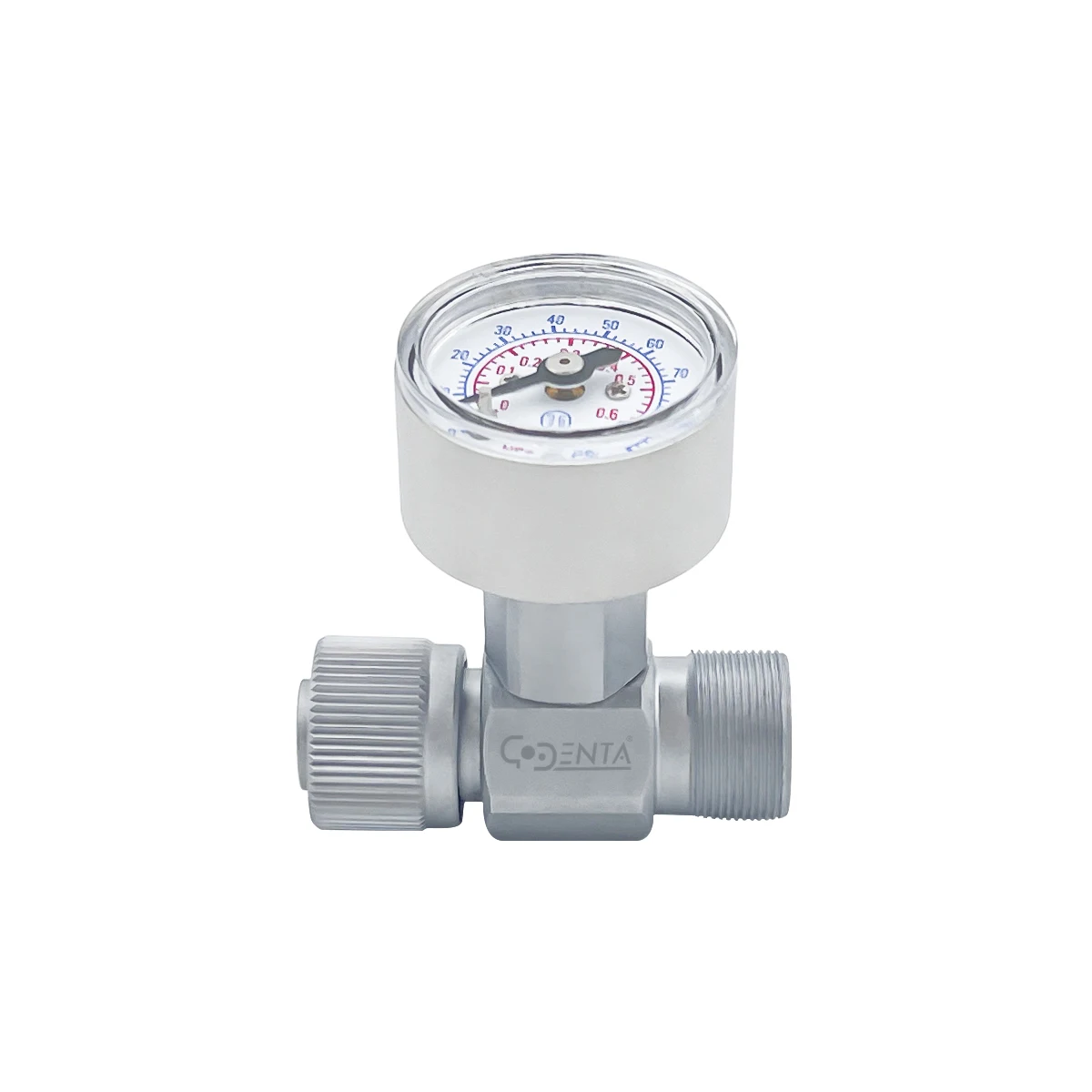 Motorcycle 2/4 Holes Dental Handpiece Air Pressure Gauge, Pressure Testing Device for High Low Speed  Dental Chair Accessories