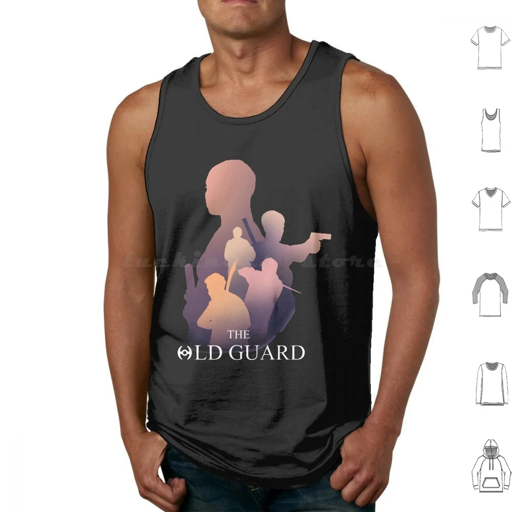 The Old Guard Tank Tops Print Cotton The Old Guard Nile Freeman Andromache Of Scythia