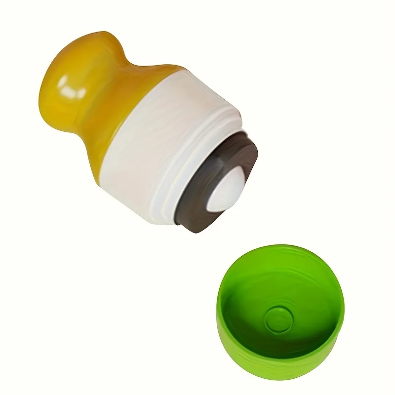 Refillable Sunscreen Dispenser & Roller Applicator - Twistup Container Leak-Proof Dual Compartment Design for Travel Daily Use