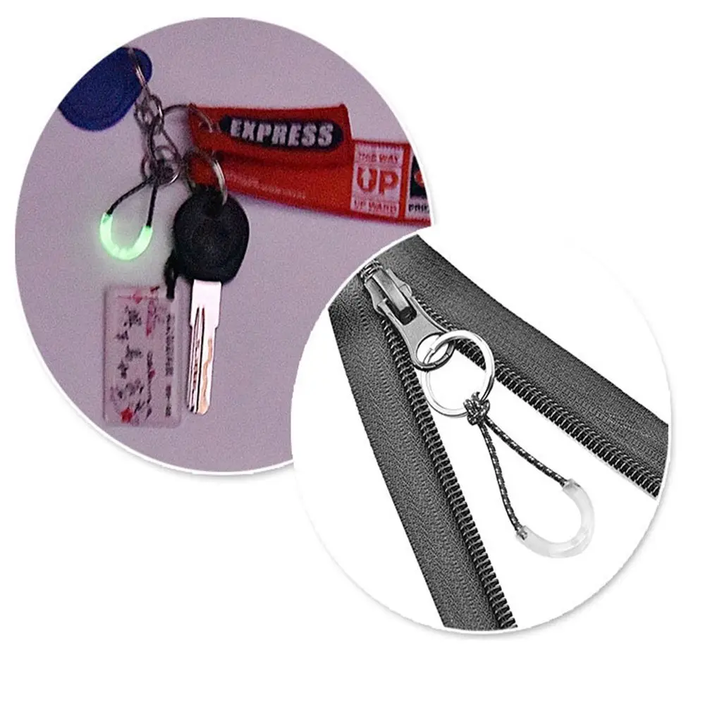 10pcs Coats Jackets Rucksacks Ultra-Bright Glow Parts Zipper Pull Ends Lock Zips Tent Zippers Ideal kit Markers
