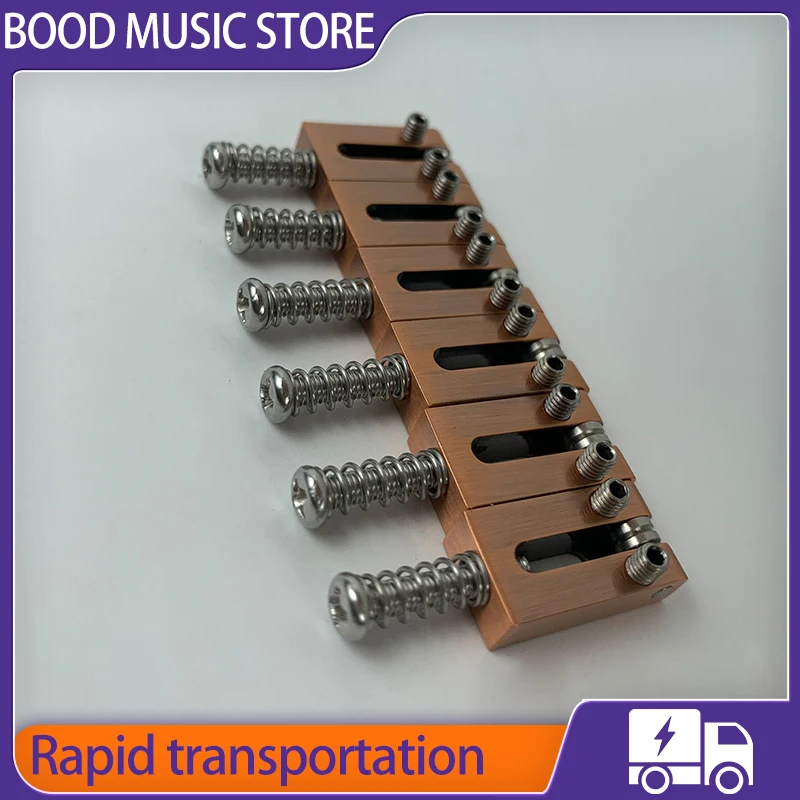 

10.5MM Brass Saddle With Steel Roller Electric Guitar Tremolo Bridge Bronze/Ancient Silver Saddles For ST TL High-end Saddle