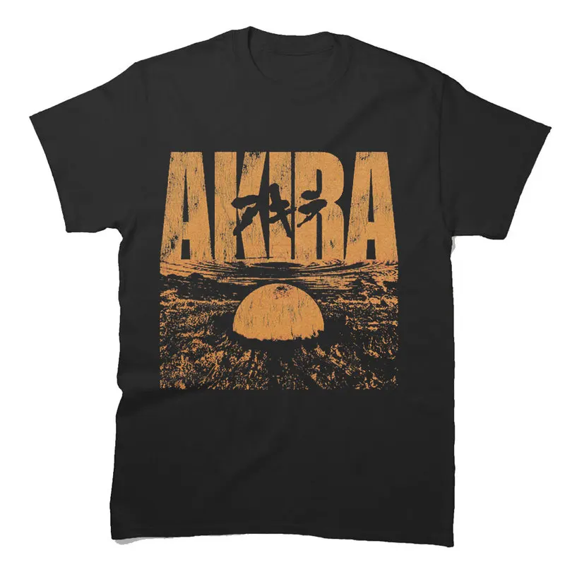 Akira Cyberpunk City Explosion Gift T‑Shirt Katsuhiro Otomo Retro Manga Shotaro Kaneda Neo‑Tokyo Anime Print Short Sleeve Tops