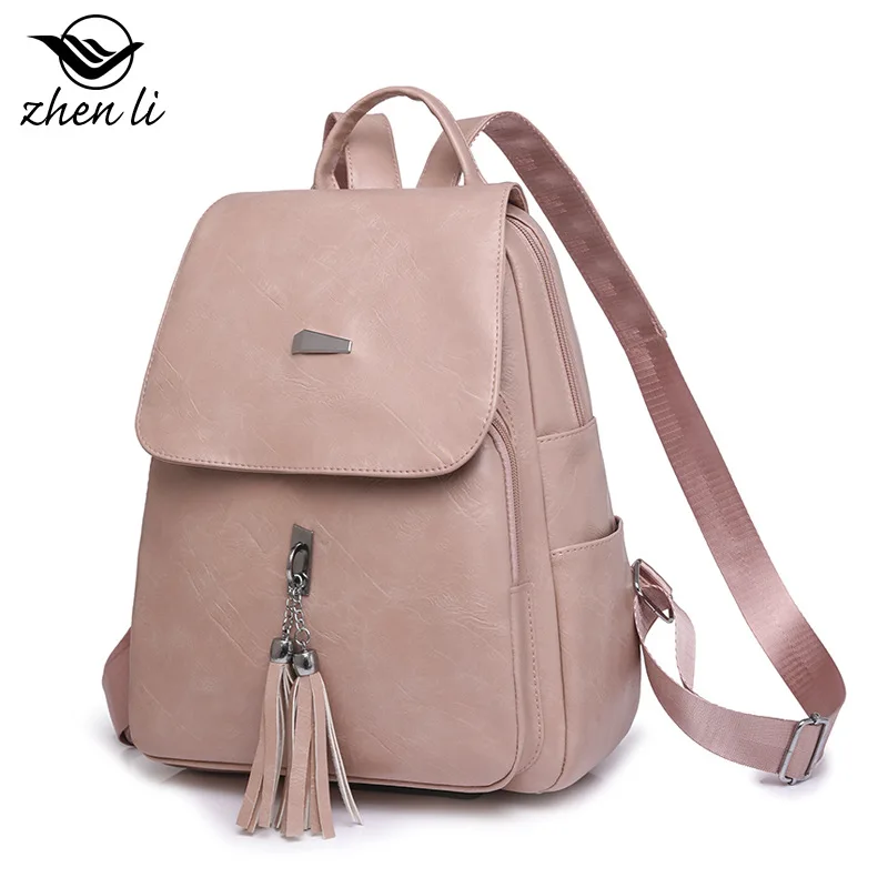 Bolsos elegantes de cuero PU para mujer, mochilas retro europeas y americanas de cuero PU para otoño 2025, mochilas para mujer