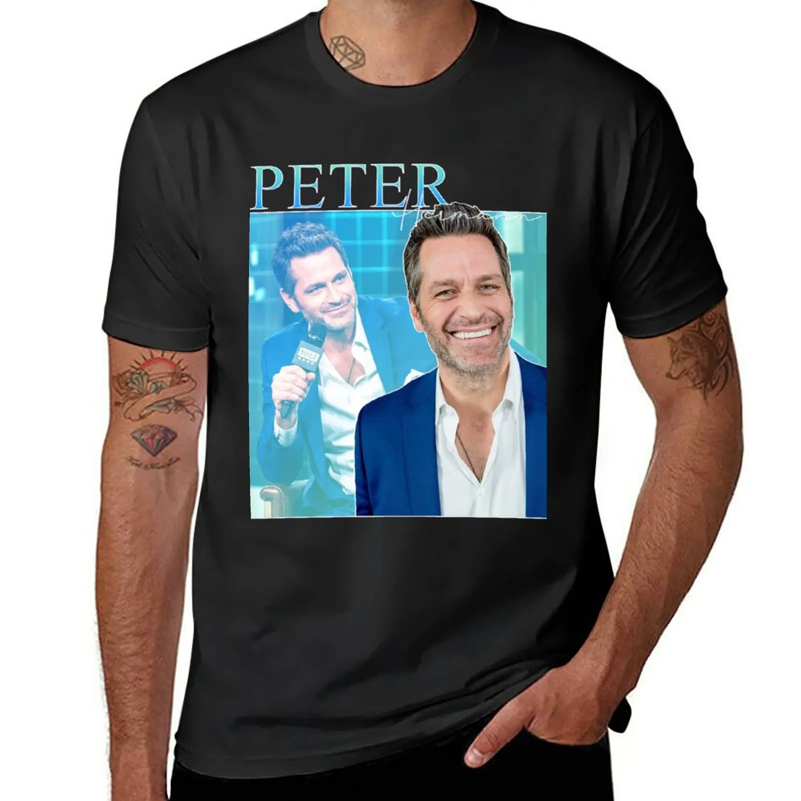 Peter Hermann Retro T-Shirt cute tops kawaii clothes quick drying Blouse designer t shirt men