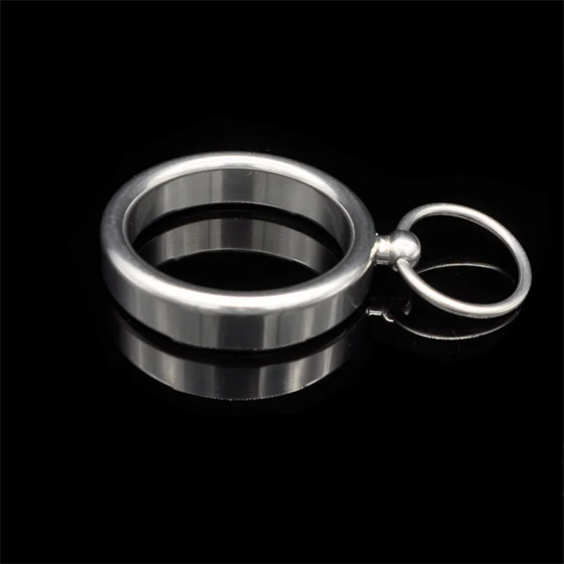 Metal Penis Ring Sex Toys for Men Male Delay Ejaculation Stainless Steel Cock Ring with Glans Stimulator Semen Lock BDSM