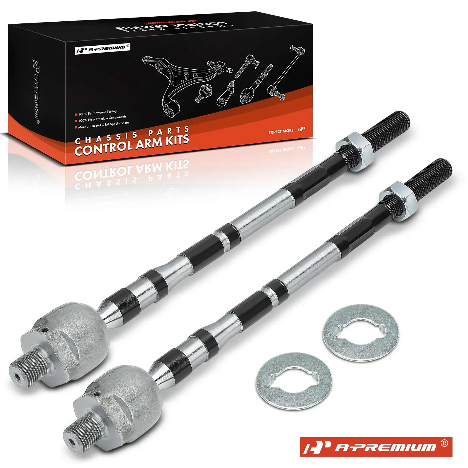 A-Premium 2x Front Inner Steering Tie Rod End for Subaru Outback Legacy 2010-2014 Forester 2003-2008 Impreza 2004-2011