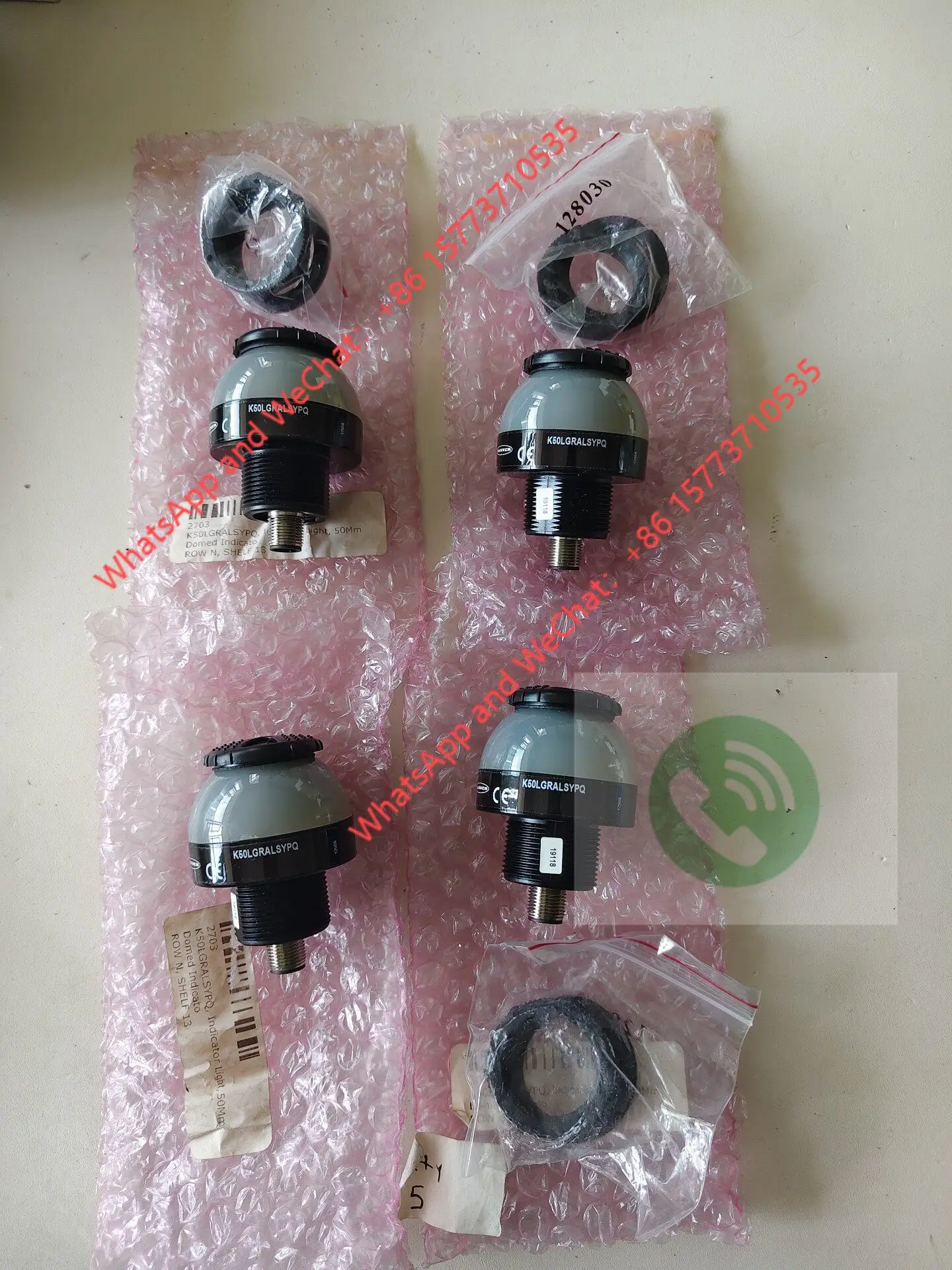 Banner K50LGRALSYPQ, Part Number 19118, Dome Indicator Light