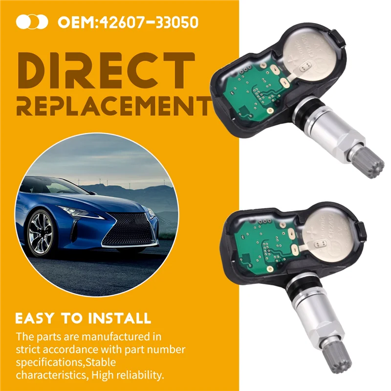 

ABQB-4PCS 315Mhz Tire Pressure Monitor Sensor For Toyota Avalon Camry Rav4 Tacoma For LEXUS Lc Rx PMV-C015 4260748010 4260706030