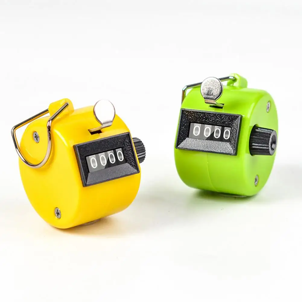 

Металлический ручной счетчик-кликер с 4-значным дисплеем, батарея не требуется, портативный механический счетчик-кликер, спортивные принадлежности