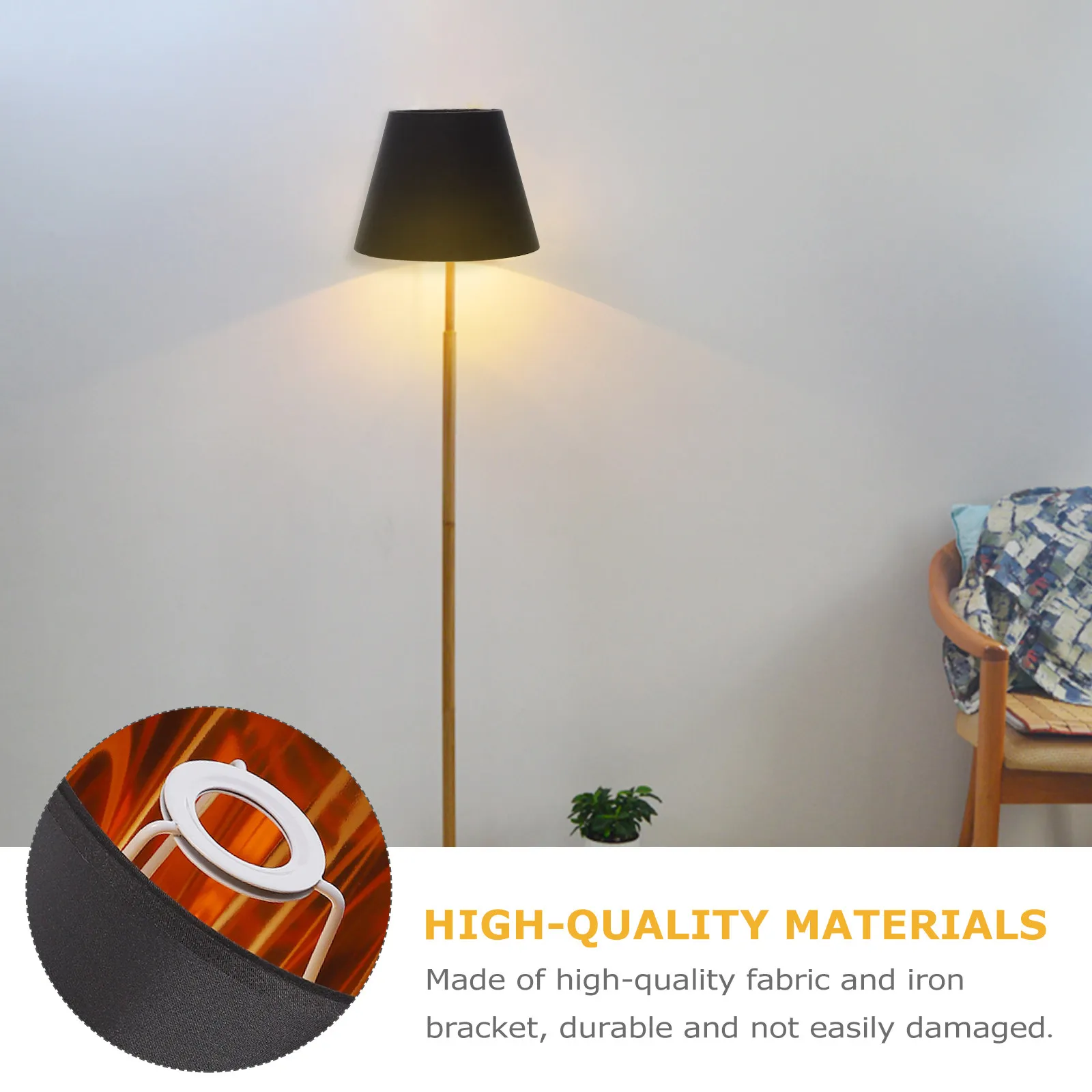 Handmade Fabric Lamp Shade E14 Base Soft Diffused Light Non Dazzling Ceiling Lamp Cover for Home Office Hotel Interior