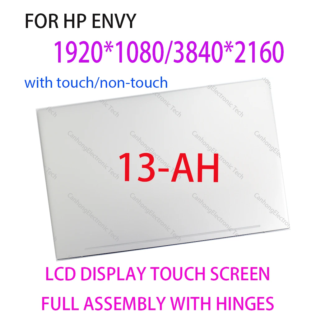 Substituição do Tela Táctil do Lcd para hp Conjunto Completo com Dobradiças hp Envy 13t-ah 13-ah0001ns 13 ah 1080p L39191001