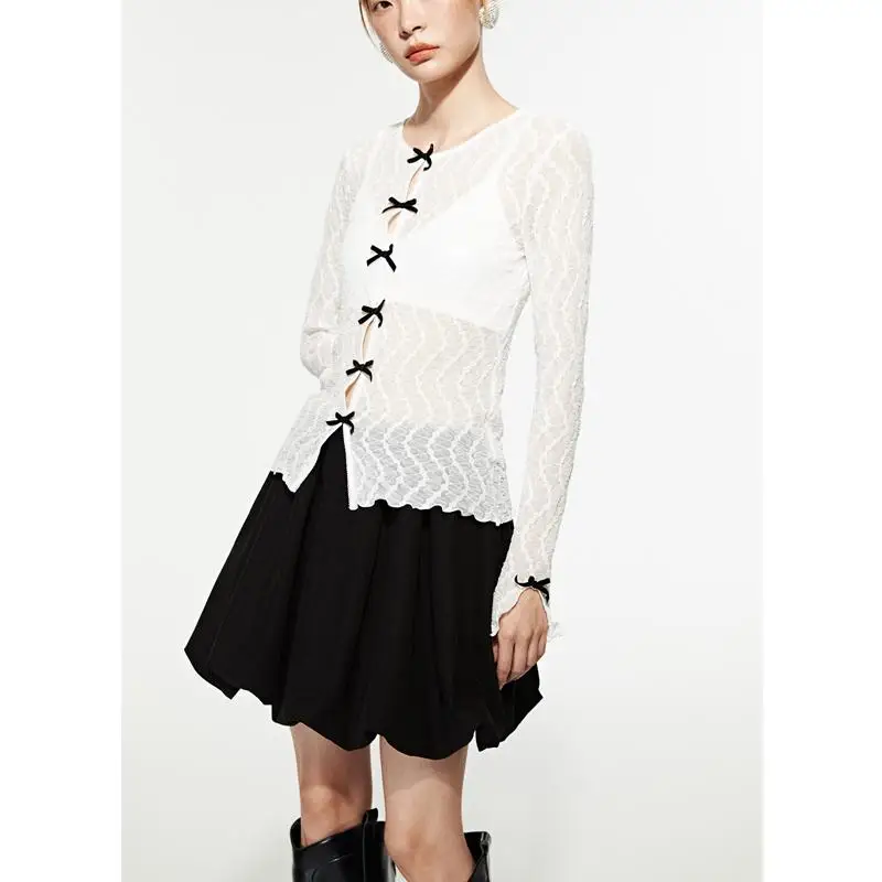 

Winter New Women's Design Versatile Pleated Lantern ort f-length Skirt High Waist Commute Sle Pure Color Polyeste...