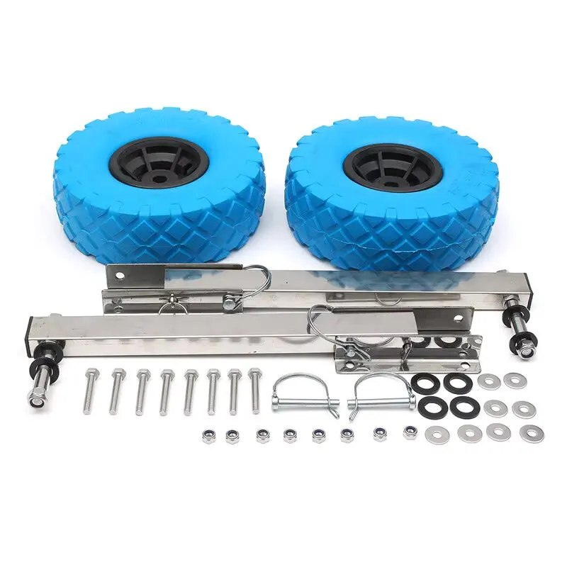 Newest Stainless Steel Boat Transom Launching Wheel For Inflatable Boats Kayak Dinghy Yacht Raft Trolley Kayak Accessories