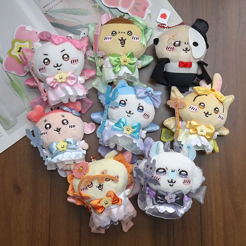 Momonga Doll First Generation Magical Girl Generation Usagi Momonga Hachiware Cartoon Plush Doll School Bag Pendant Gift