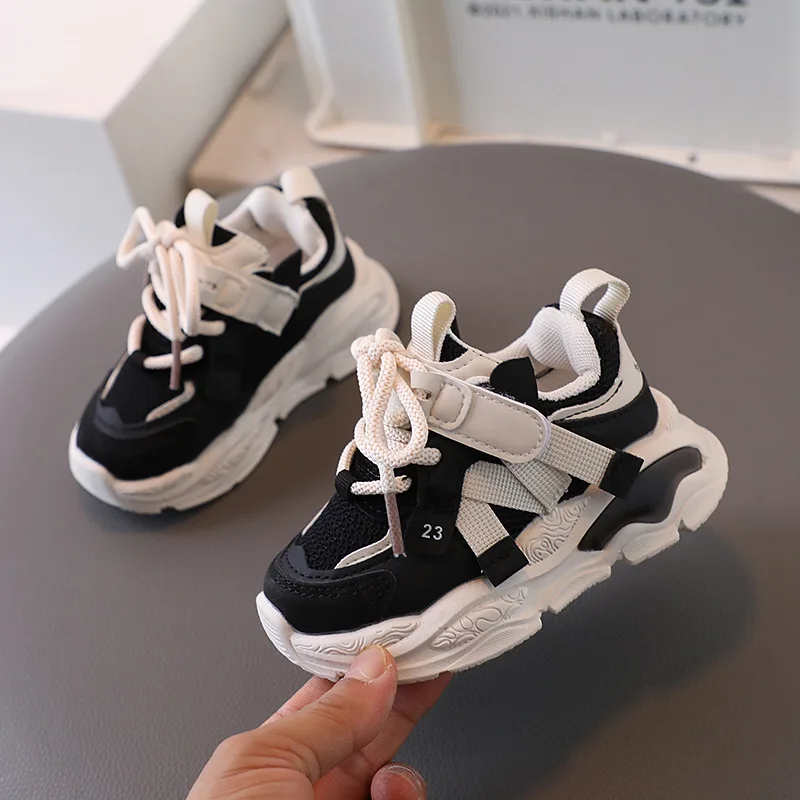 Fashion Kids Sport Shoes Mesh Breathable Boys Girls Sneakers Spring Autumn Children Outdoor Lightweight Non-slip Running Shoes