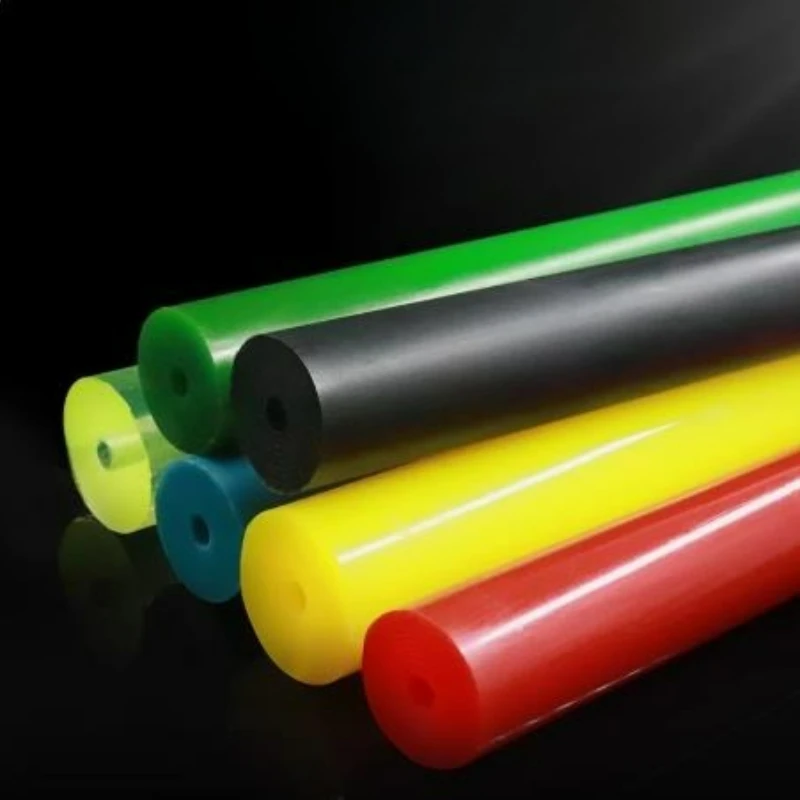 1pcs Multiple Colors Hollow PU Polyurethane Rod OD 20/25/30/35-45mm Long 500mm Beef Tendon Plate Elastic Stretch Plastic Sticks