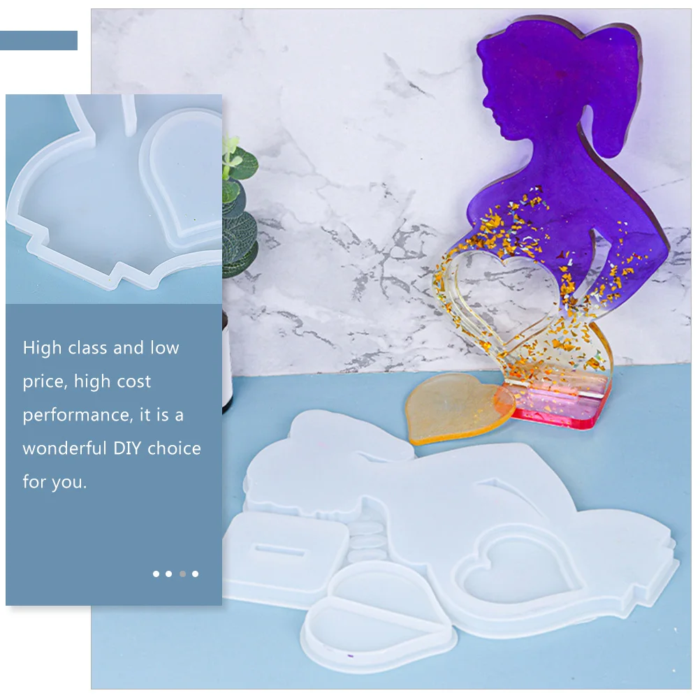 

Heart Photo Frame Diy Silicone Mold Epoxy Resin Craft High Grade Durable Non-Stick Mother'S Day Gift Handmade Jewelry Accessory