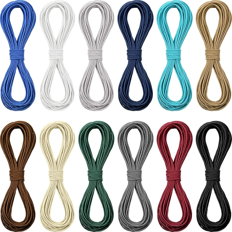 

Эластичный круглый шнур 10/20 м, 2,5 мм, для шитья, декора, резинки для волос, шнурки для одежды и брюк, эластичные шнуры, аксессуары для рукоделия и сумок