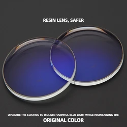 Anti-blue 1.56 1.61 1.67 1.74 O Prescription Glasses Lens Myopia Hyperopia Progressive Thin Lenses UV400 Optical Lens Customized