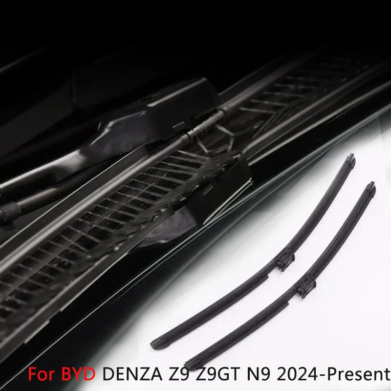 Car Custom Wet Arm Frameless Wiper Blades For BYD DENZA Z9 Z9GT N9 N8L Upgrade Windshield Water Spray Cleaning Auto Accessories
