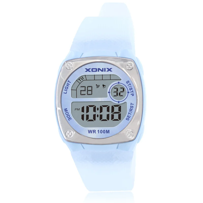 XONIX Precise Fashion Simple Wind Student Examination Electronic Watch Multifunctional Luminous Waterproof 100M Watch ET
