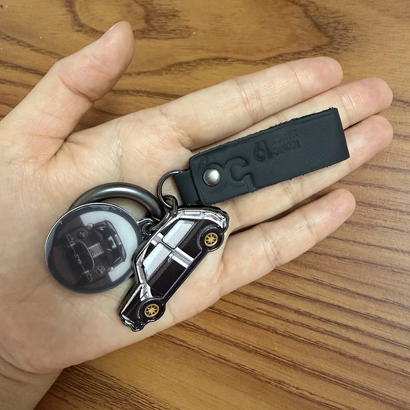 Leather Metal Car K… - image