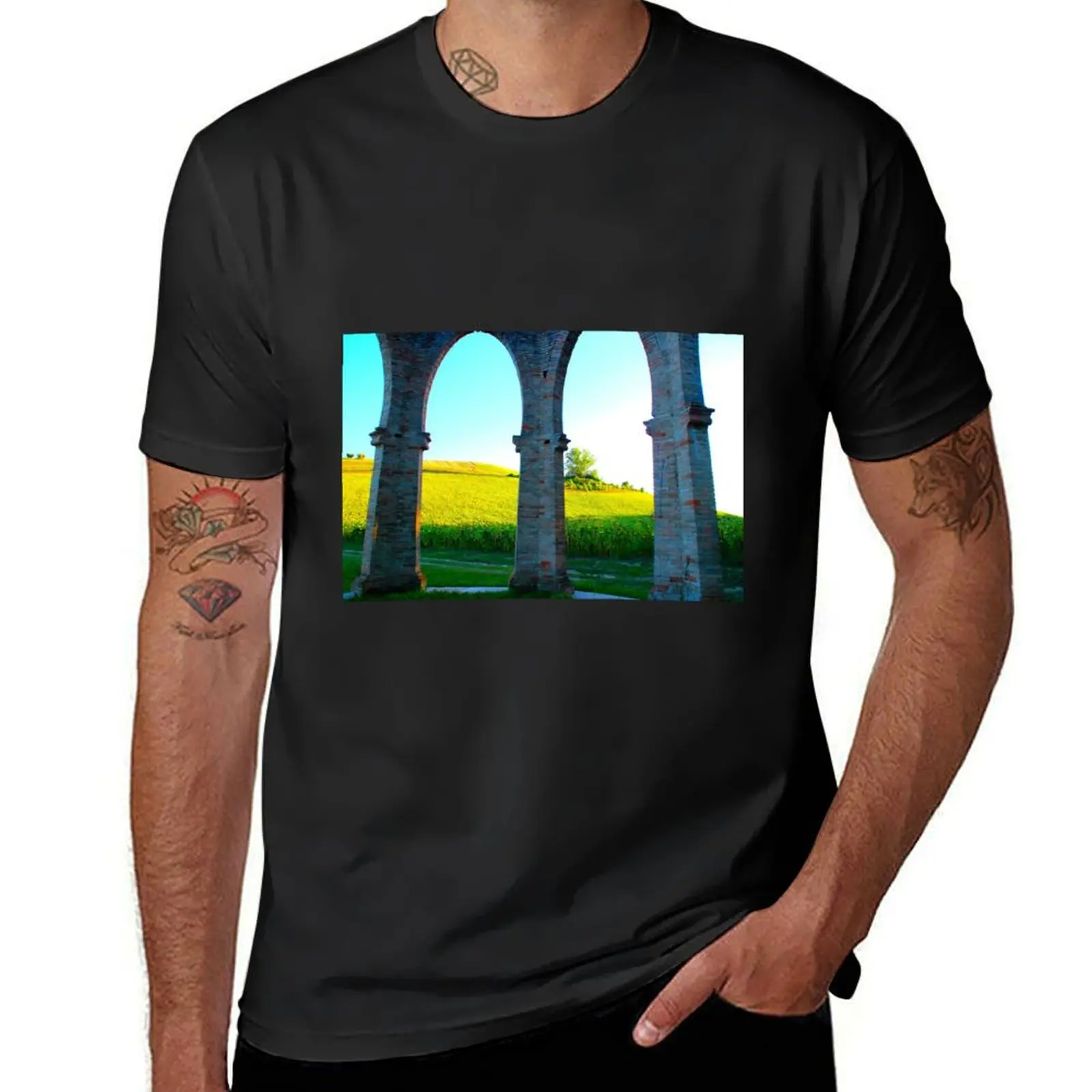 Chiesa Madonna delle Cataste in Ponzano di Fermo, Italy T-Shirt animal prinfor boys quick drying oversizeds Men's cotton t-shirt