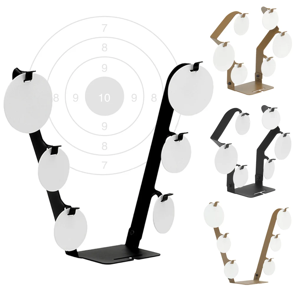 

Tactical Shooting Target Metal Target with Hanger Plate for Paintball Airsoft Pistol BB Air Rifle Slingshot Training Targets
