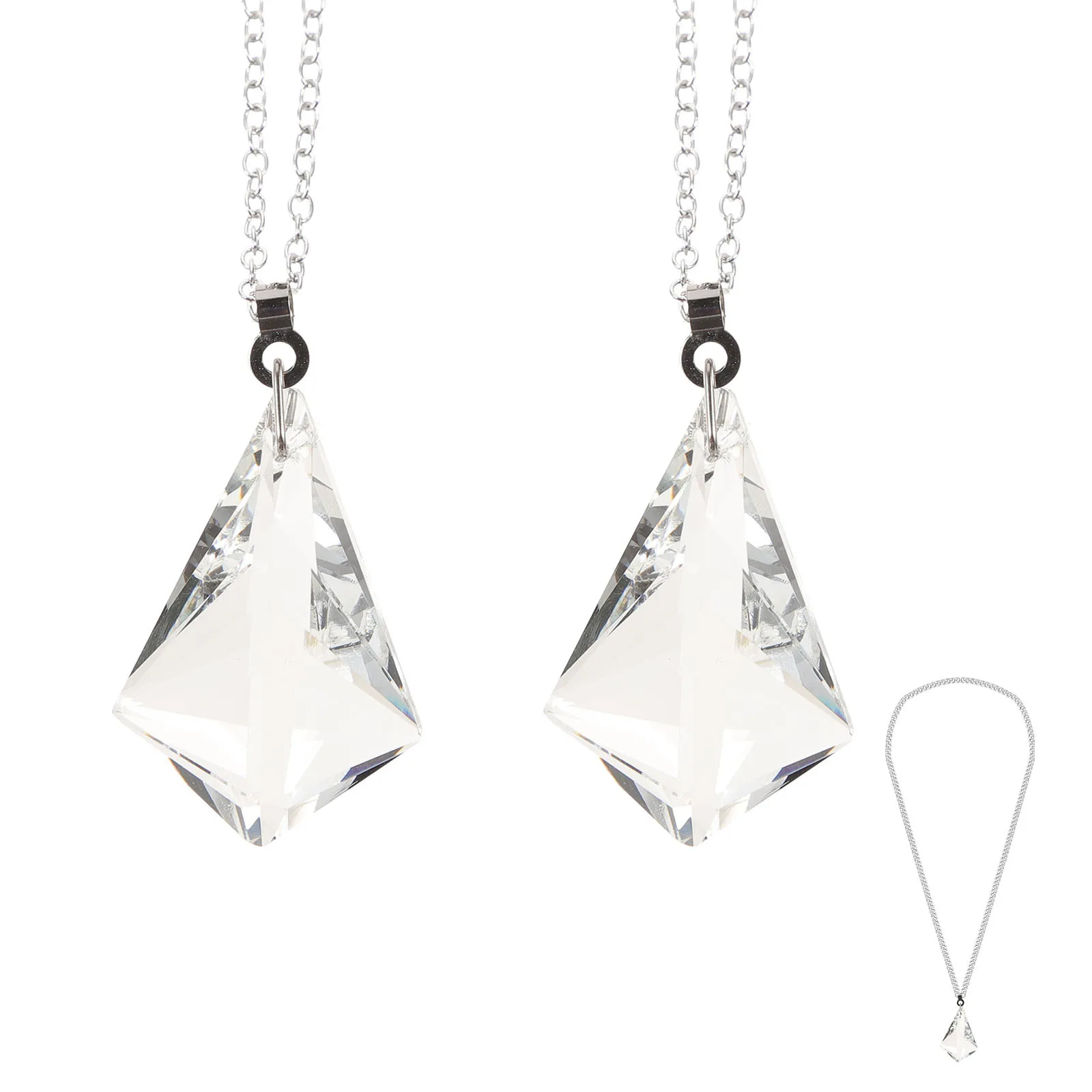 

2Pcs Ceiling Fan Pull Chain Transparent Bead Shell Shape Pendant Extender Replacement Repair Tool Light Pull Chain