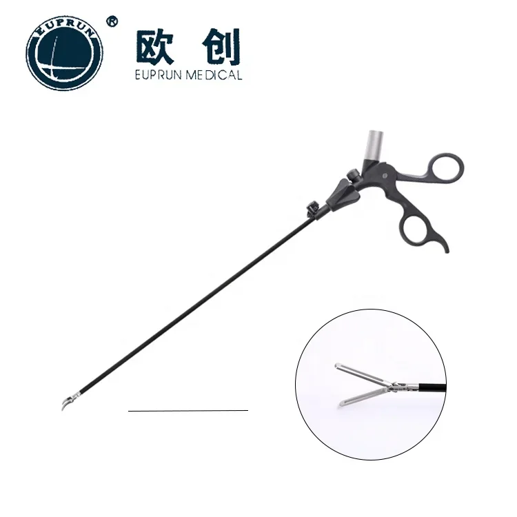 Euprun Laparoscopic Bipolar forceps with diameter 5mm bipolar forceps with cable 330mm bipolar coagulation forceps