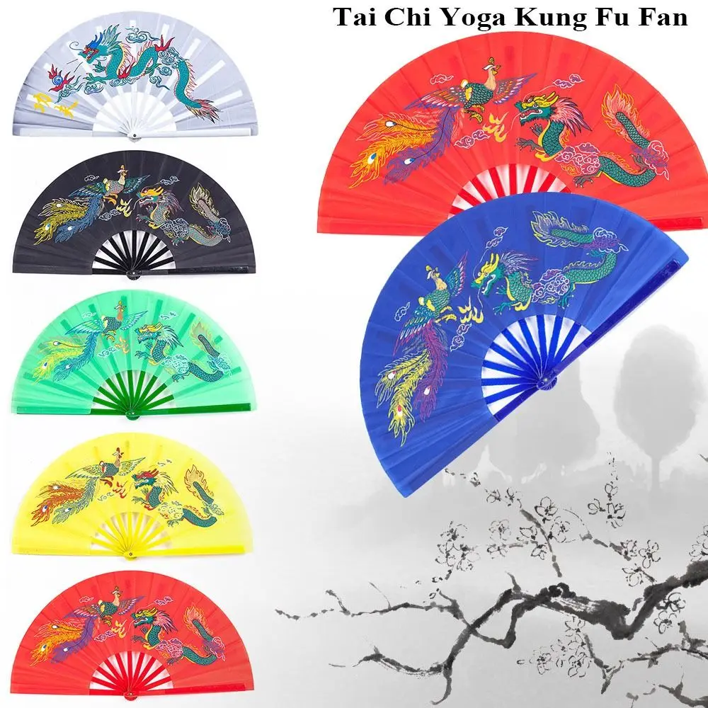 

Multicolors Wedding Party Decor Chinoiserie Gift Plastic Bone Fan Kung Fu Fan Folding Stage Fan Yoga Fan