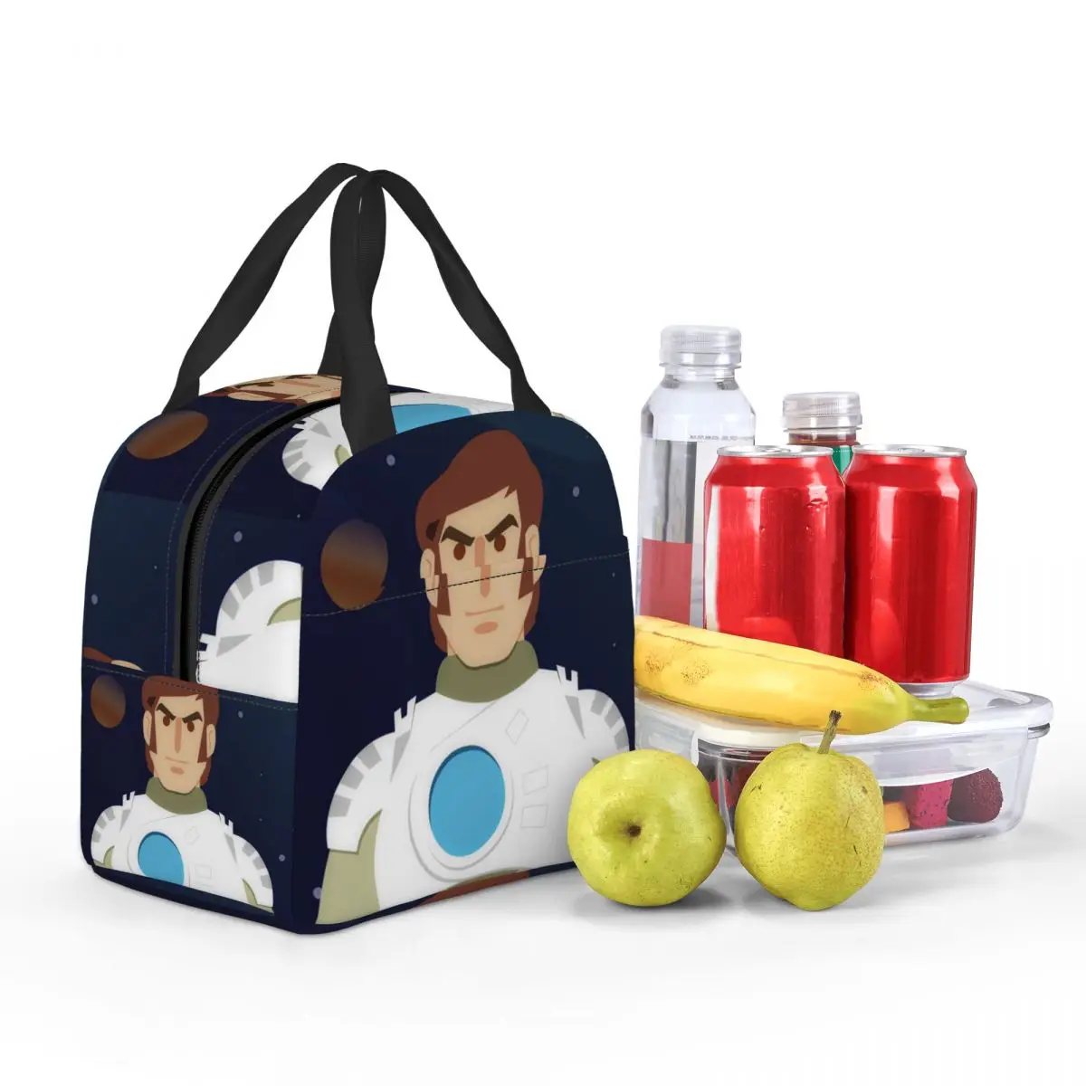 Comet Crew 액세서리 Captain Future 절연 점심 가방 쿨러 열 식품 상자 토트 누출 방지 도시락 상자 컨테이너